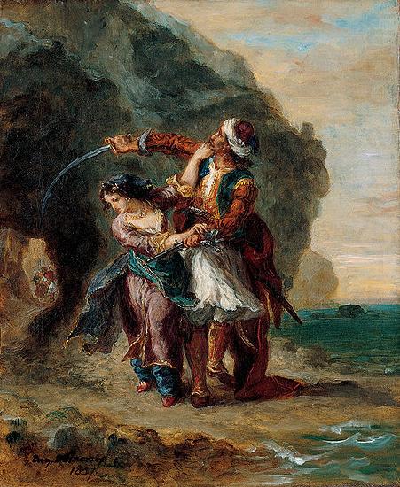 Selim and Zuleika, Eugene Delacroix